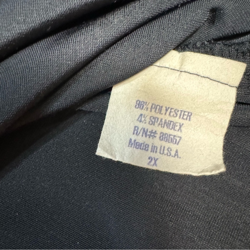 Vintage Fenini Black Velvet 3/4 Sleeve Top Size 2X - Picture 8 of 9